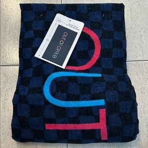 NEW 🆕 Out of Office Beach Towel - Blue and Black 30x60 in